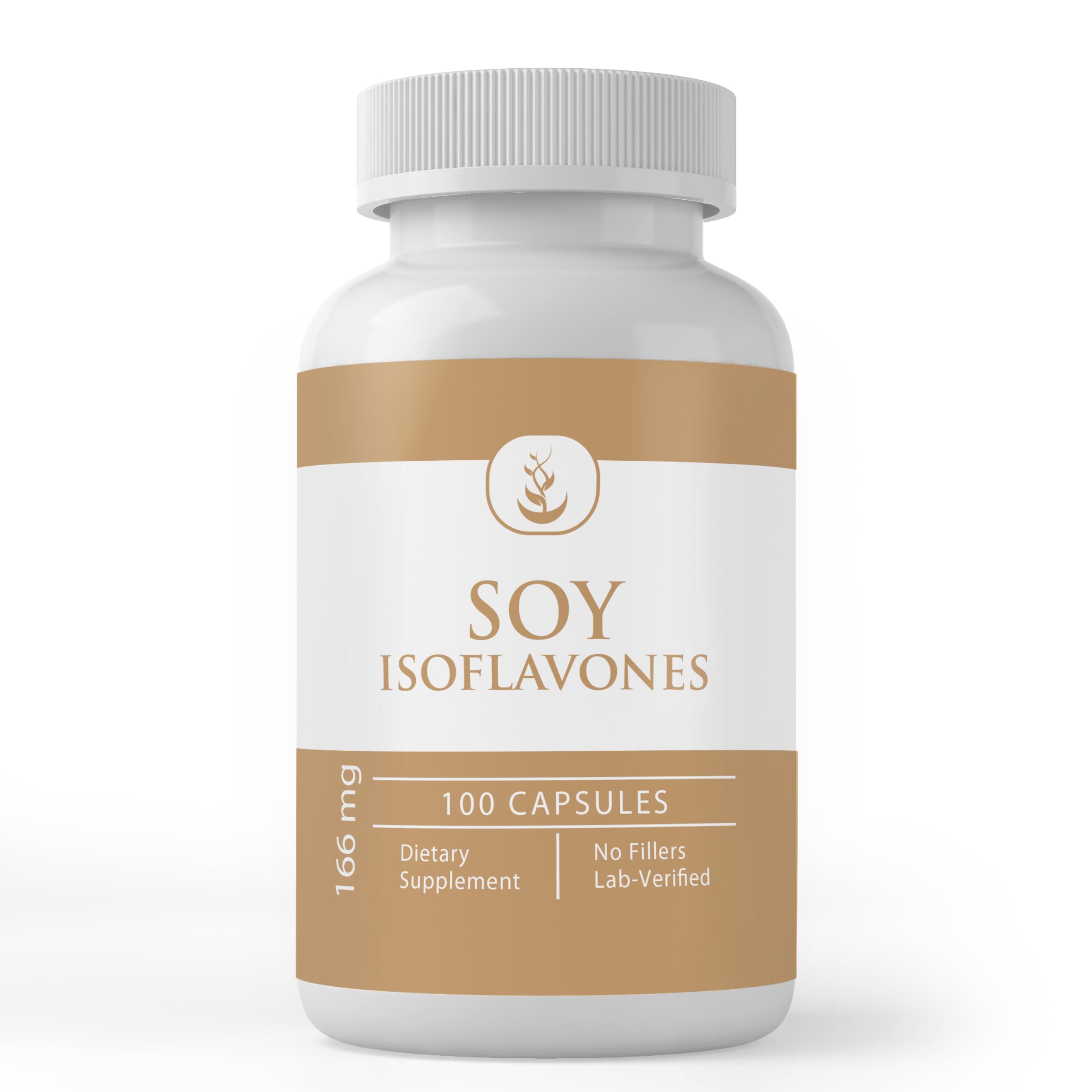 Pure Original Ingredients Soy Isoflavones 100 capsules bottle label