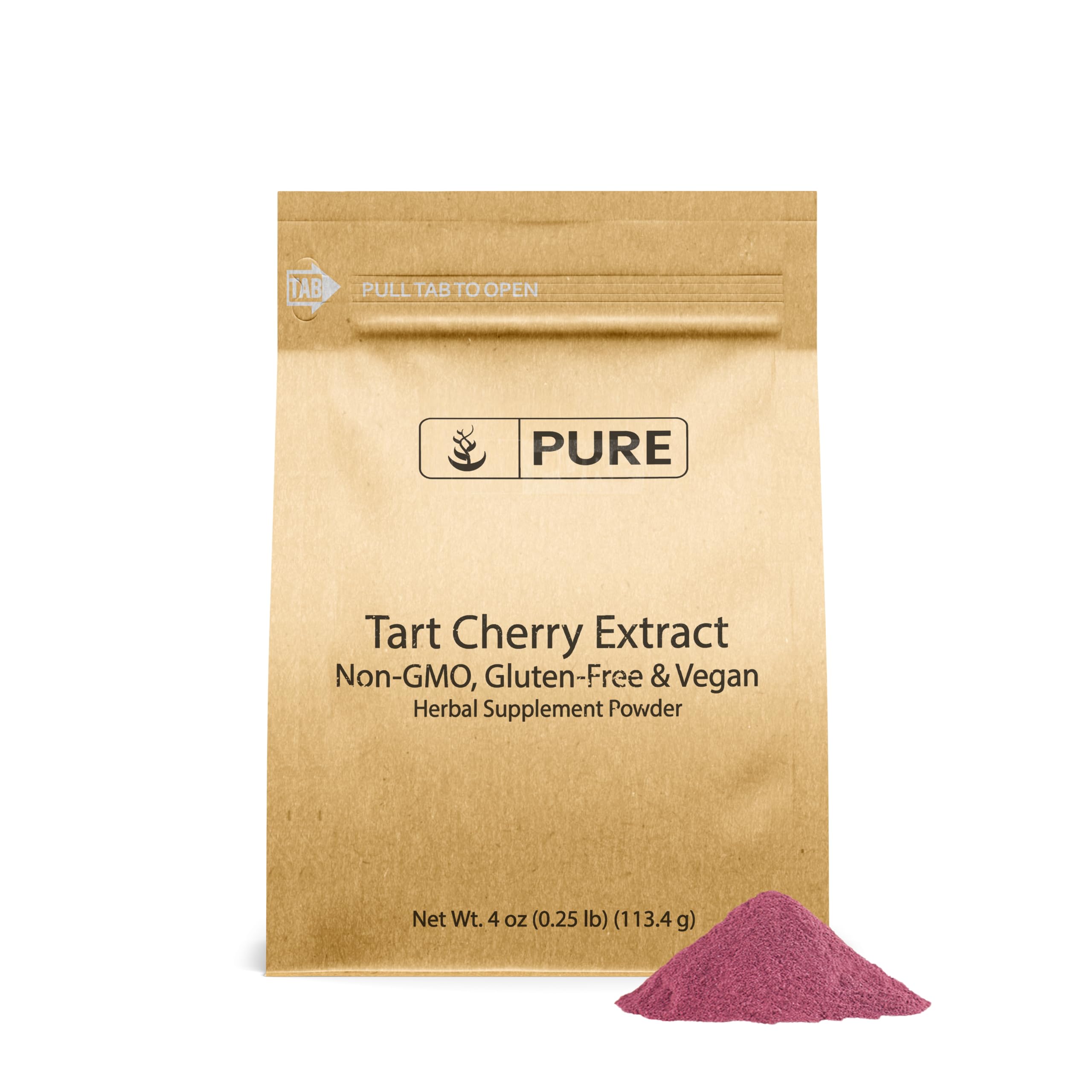 Pure Tart Cherry Extract 4oz bottle front view