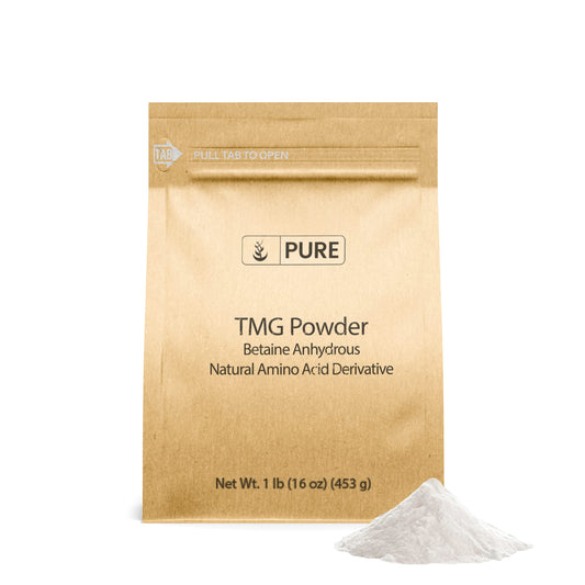 Front view of Pure Original Ingredients TMG Powder bottle and label