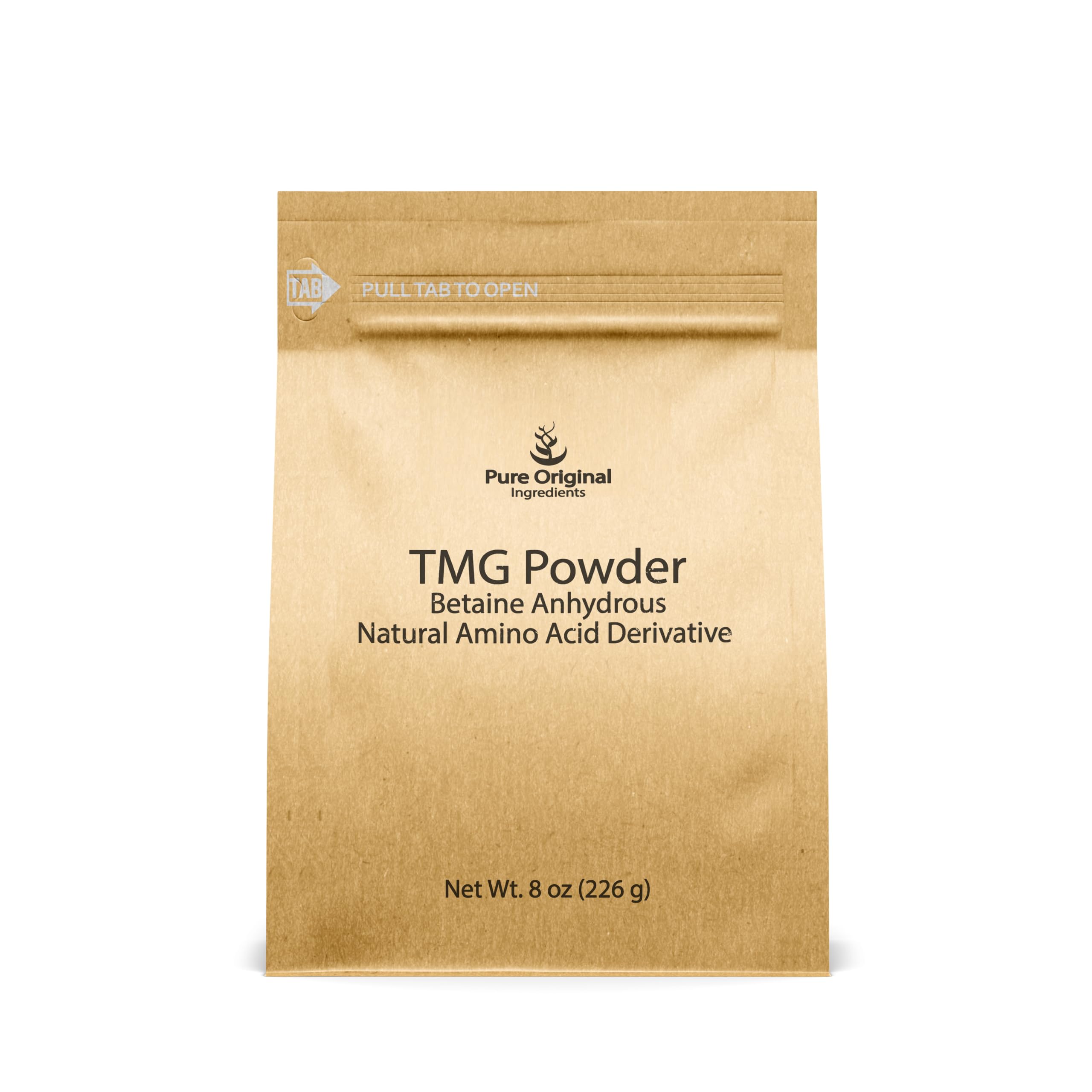 Pure Original Ingredients TMG Powder 8 oz – front view