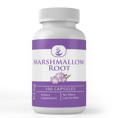Pure Marshmallow Root Capsules bottle - 100 count