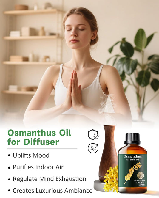 Osmanthus essential oil bottle with glass dropper