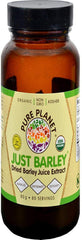 Front view of PURE PLANET Organic Just Barley 80 g packaging