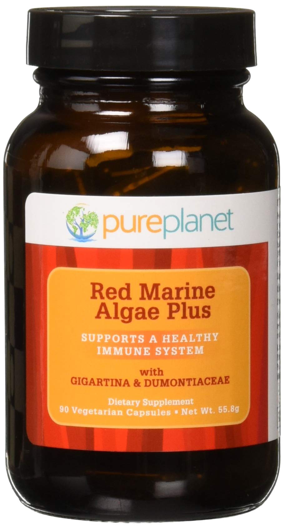 Pure Planet Red Marine Algae Plus bottle - front view