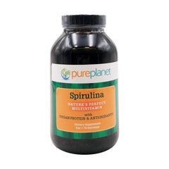 Pure Planet 100% Pure Spirulina Powder 8 oz - front view