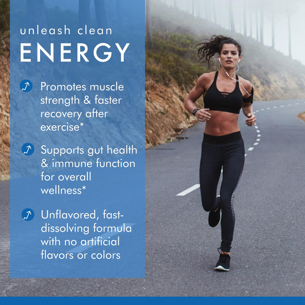 Dr. Mercola Pure Power L-Glutamine product shot with 100 servings