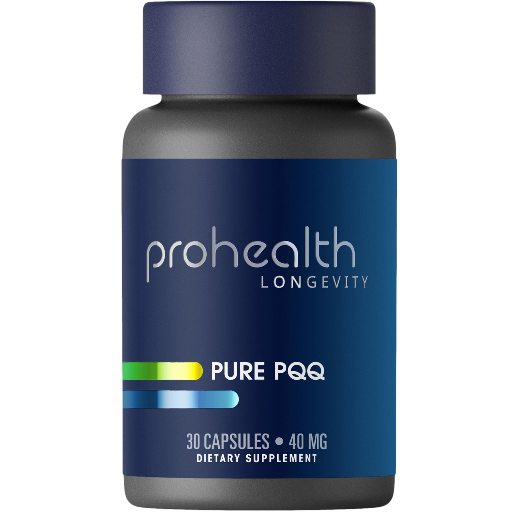 Pure PQQ 40 mg Extra Strength bottle with 30 capsules