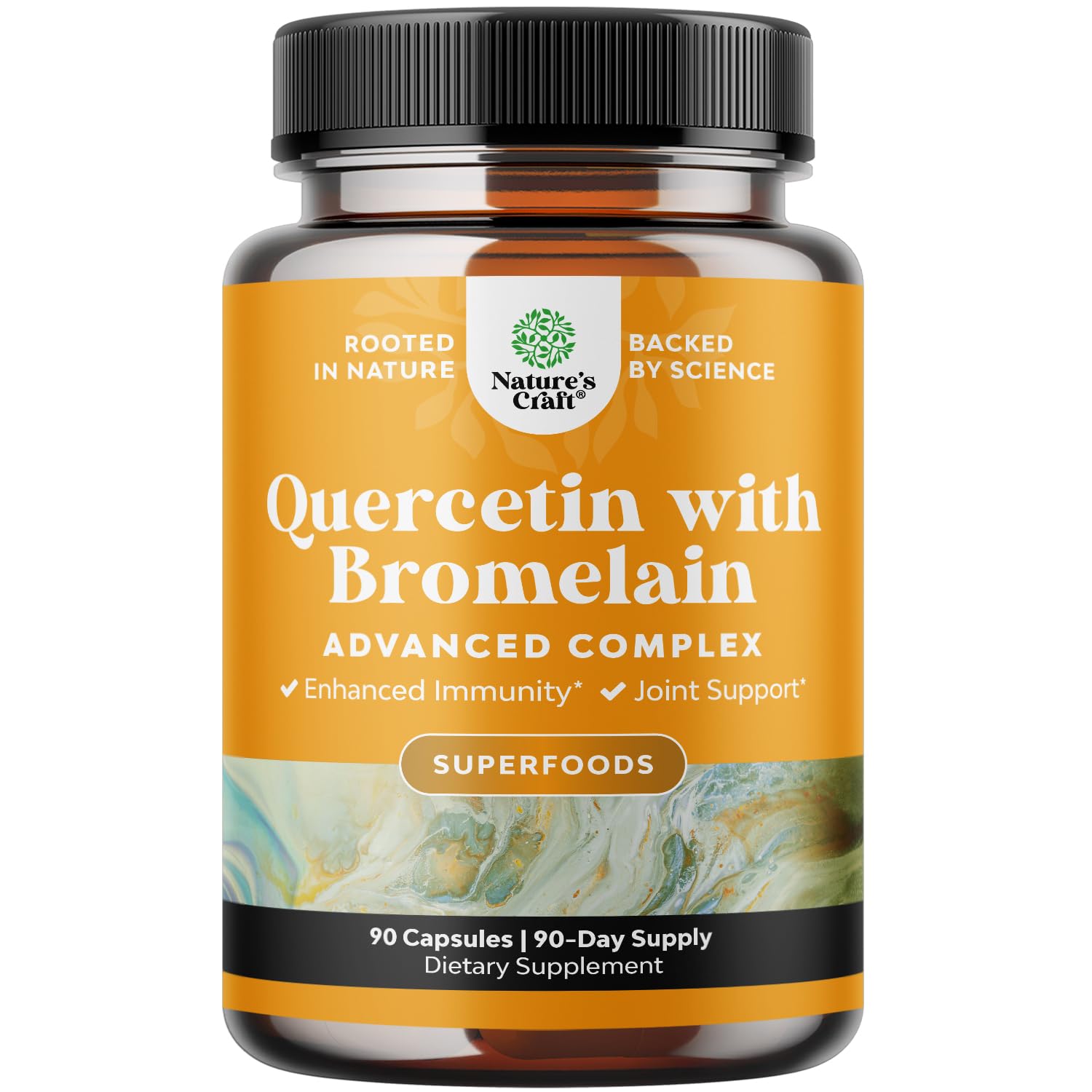 Product hero image: Pure Quercetin with Bromelain 500mg capsules