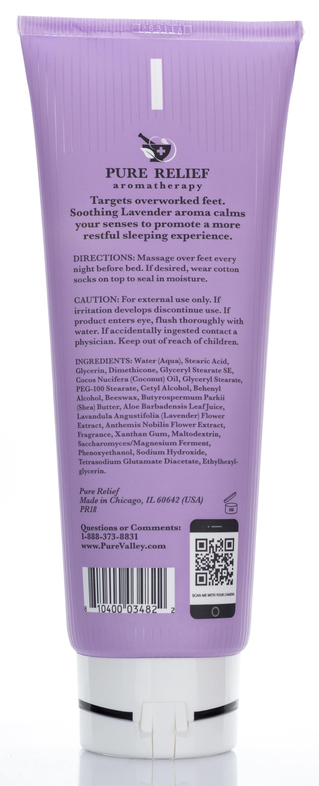 Pure Relief Lotion Pieds – rituel nocturne soin des pieds pour sommeil paisible