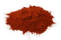 Close-up of red sandalwood powder texture