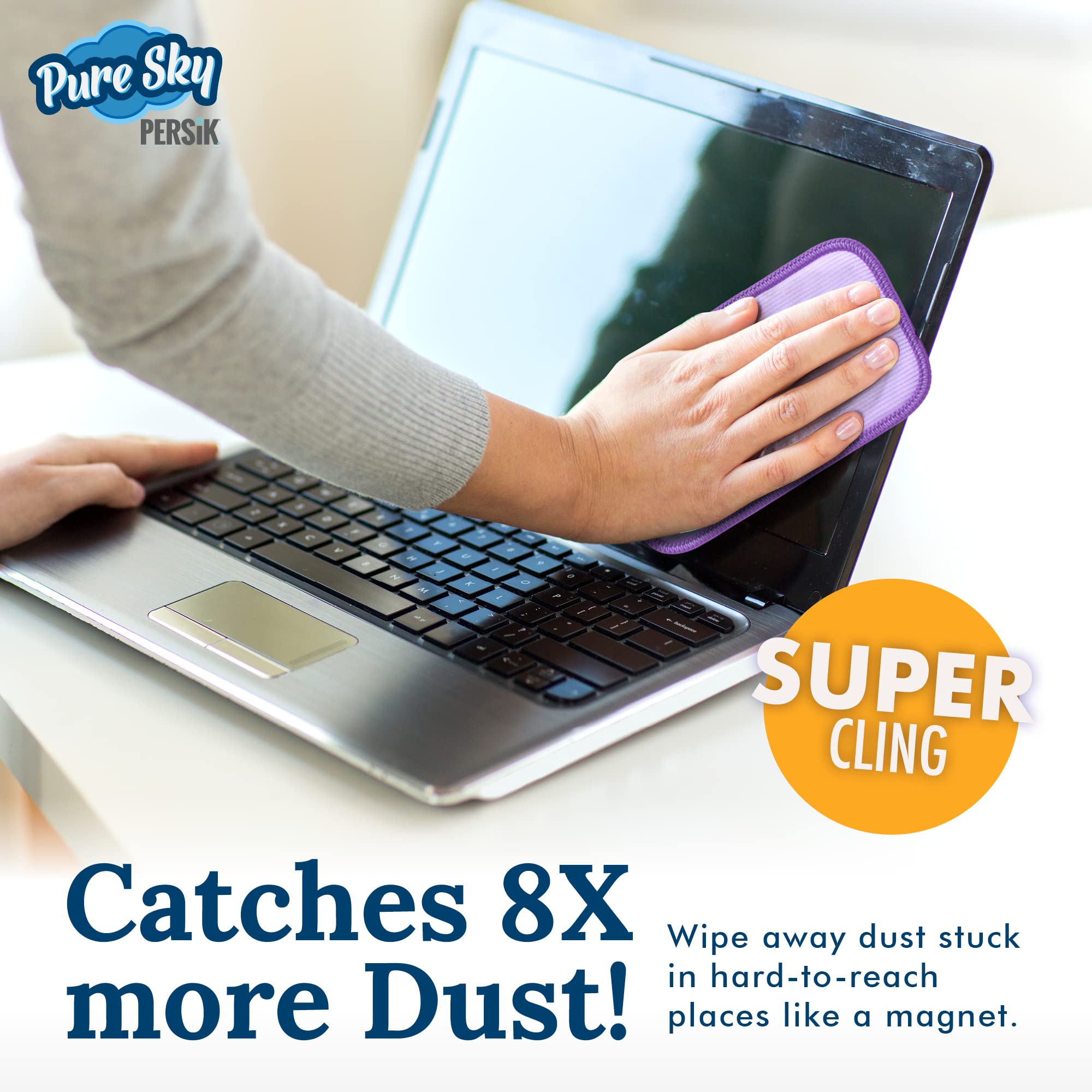 Pack of Pure-Sky Cleaner Cloth in display