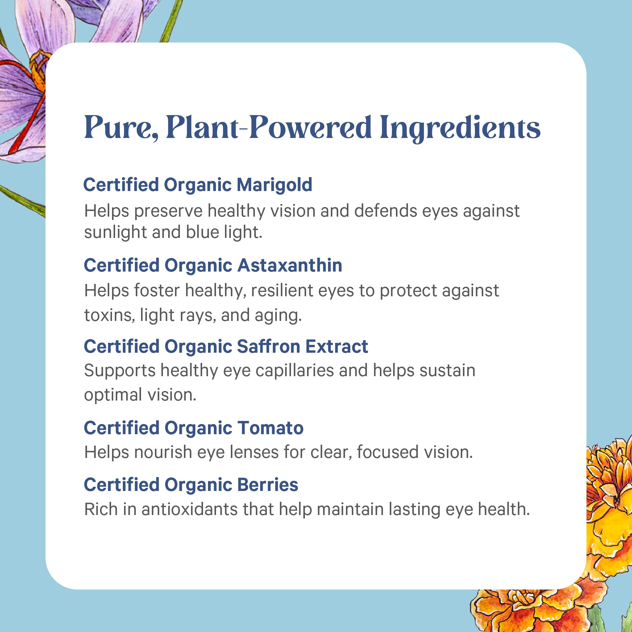 Pure Synergy Eye Protector on a clean surface suggests easy daily use.