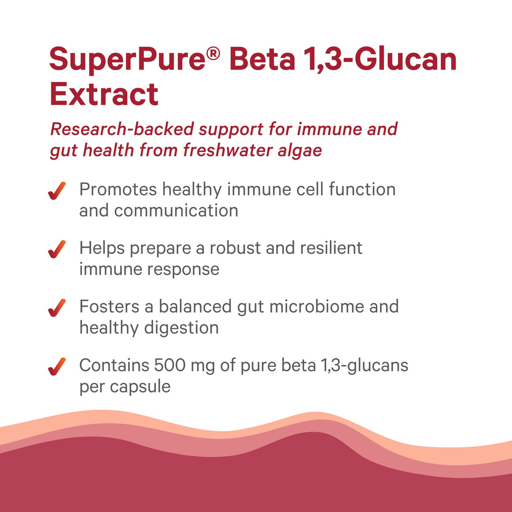 Product benefits infographic highlighting immune and digestive support