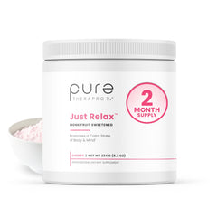 Front view of Pure Therapro Rx Just Relax Cherry bottle