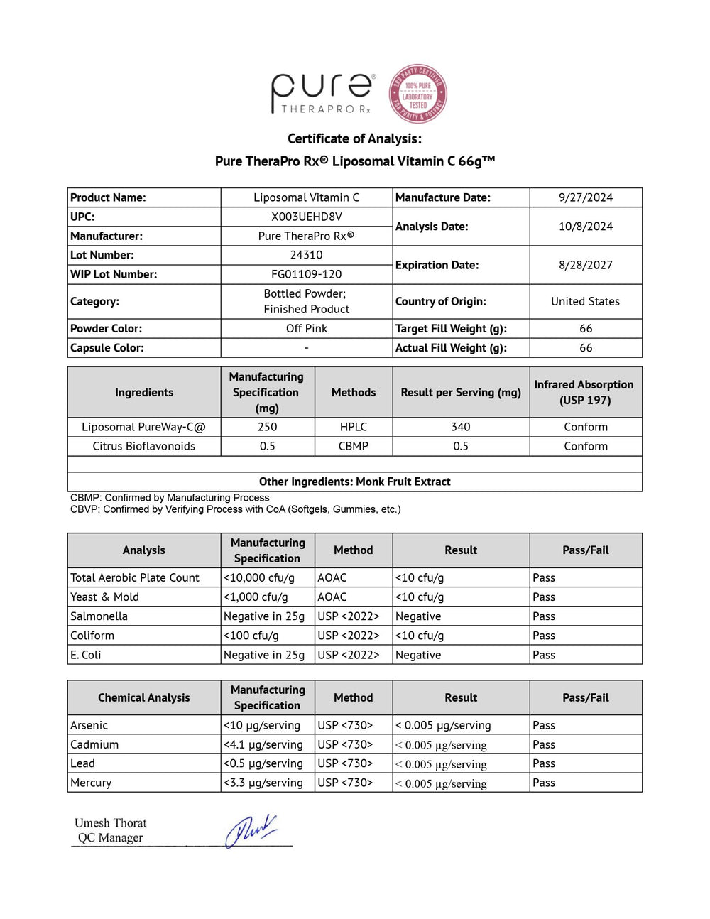 Gluten-free and dairy-free allergen statements