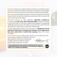 Serving size 250 mg of liposomal Vitamin C per serving