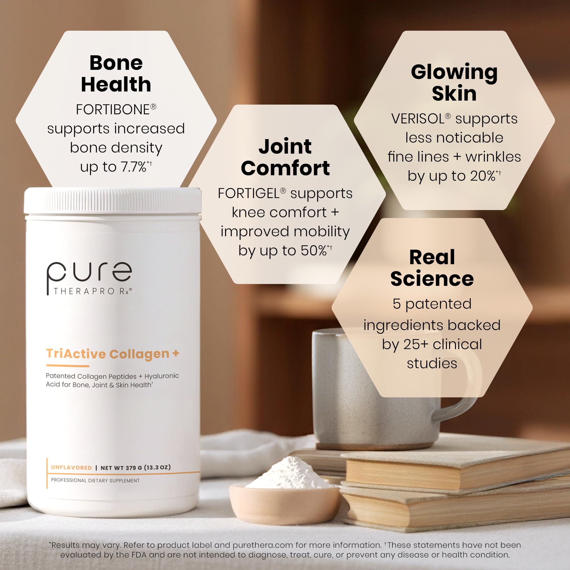 Pure Therapro Rx TriActive Hyaluronic acid ingredient visible for skin hydration
