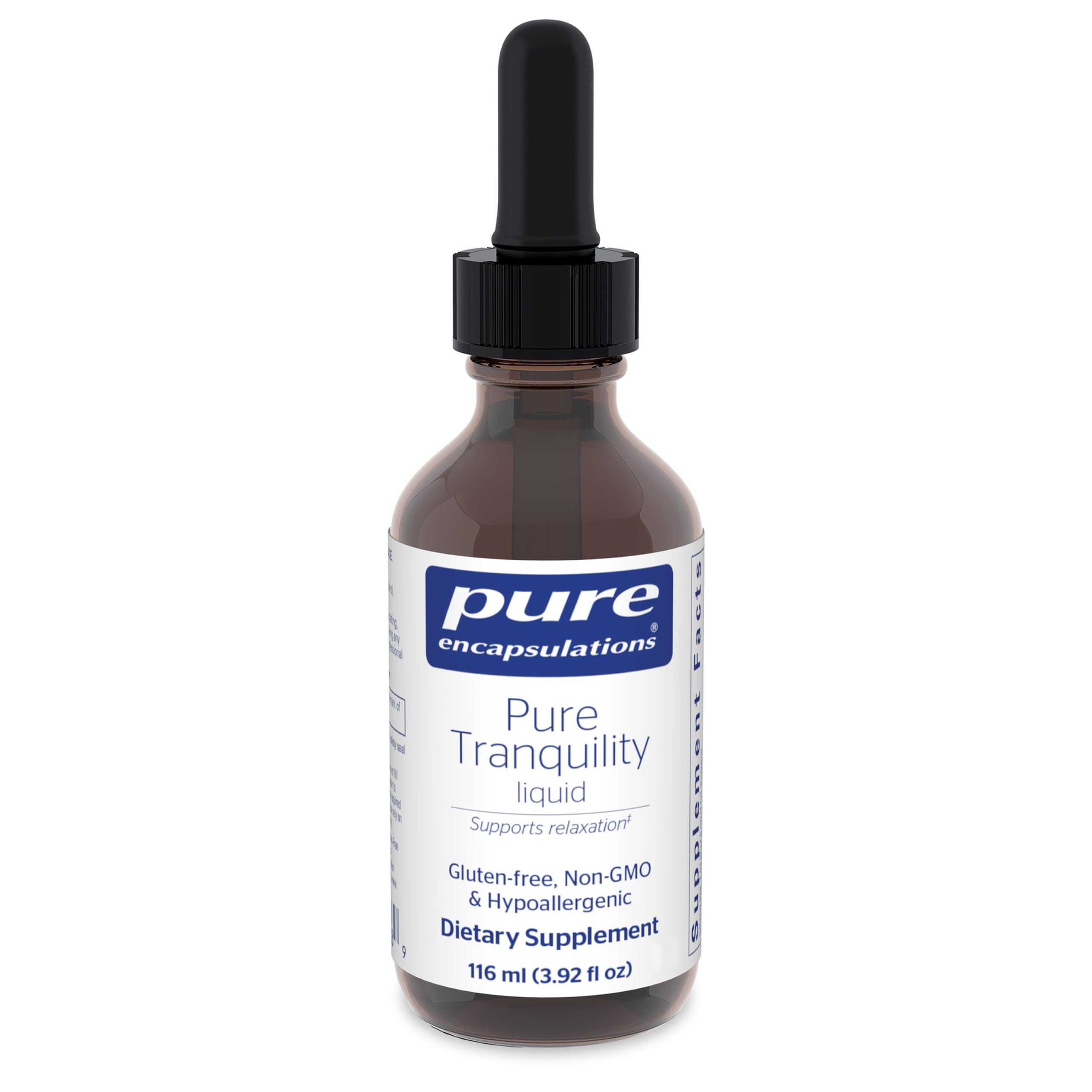 Front view of Pure Tranquility Liquid bottle