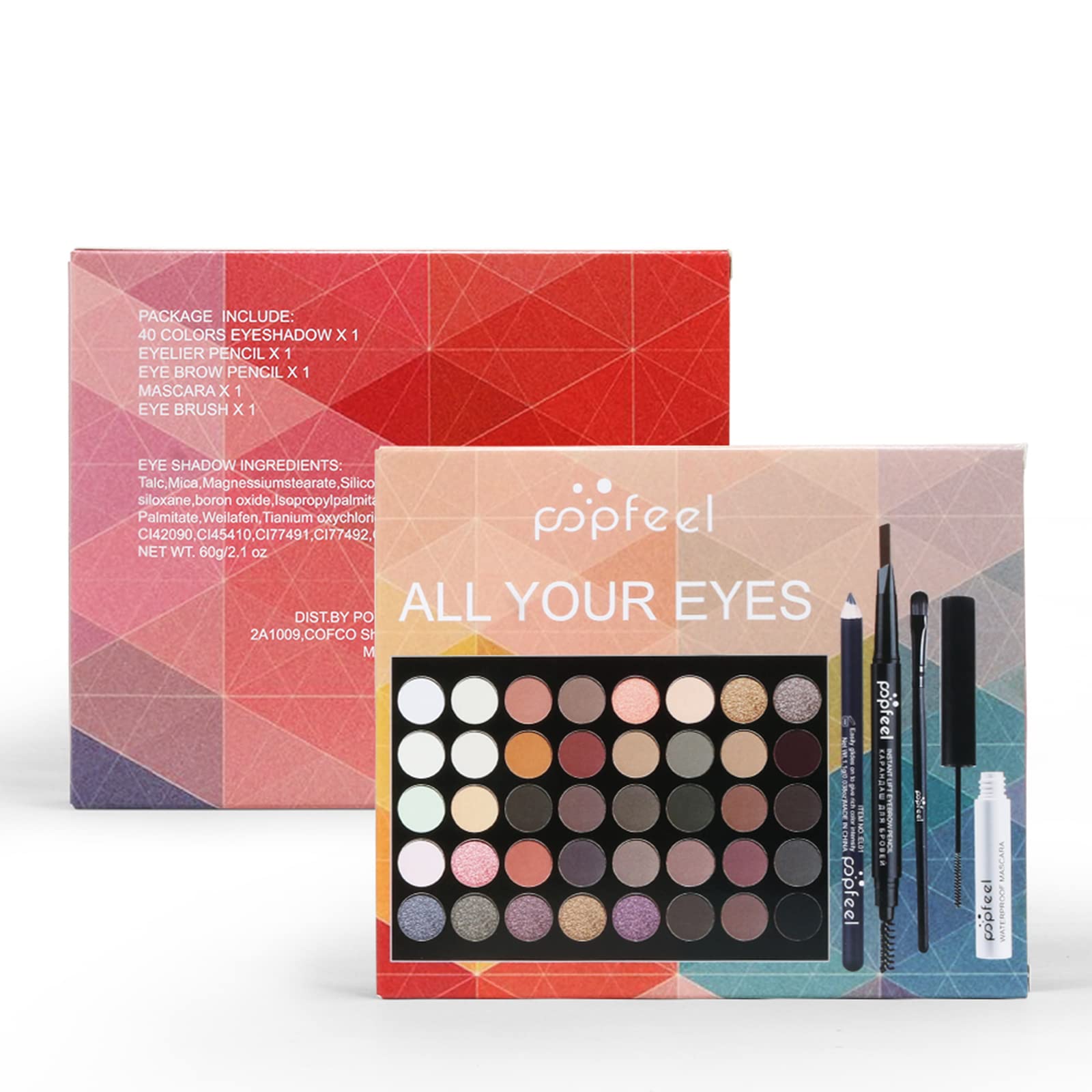 Pure Vie all-in-one eyeshadow palette with vibrant shades for versatile looks