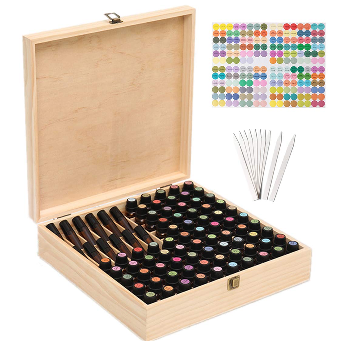 Box holding 5 ml essential oil bottles