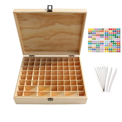 Pure Vie wooden essential oil box exterior with natural wood finish