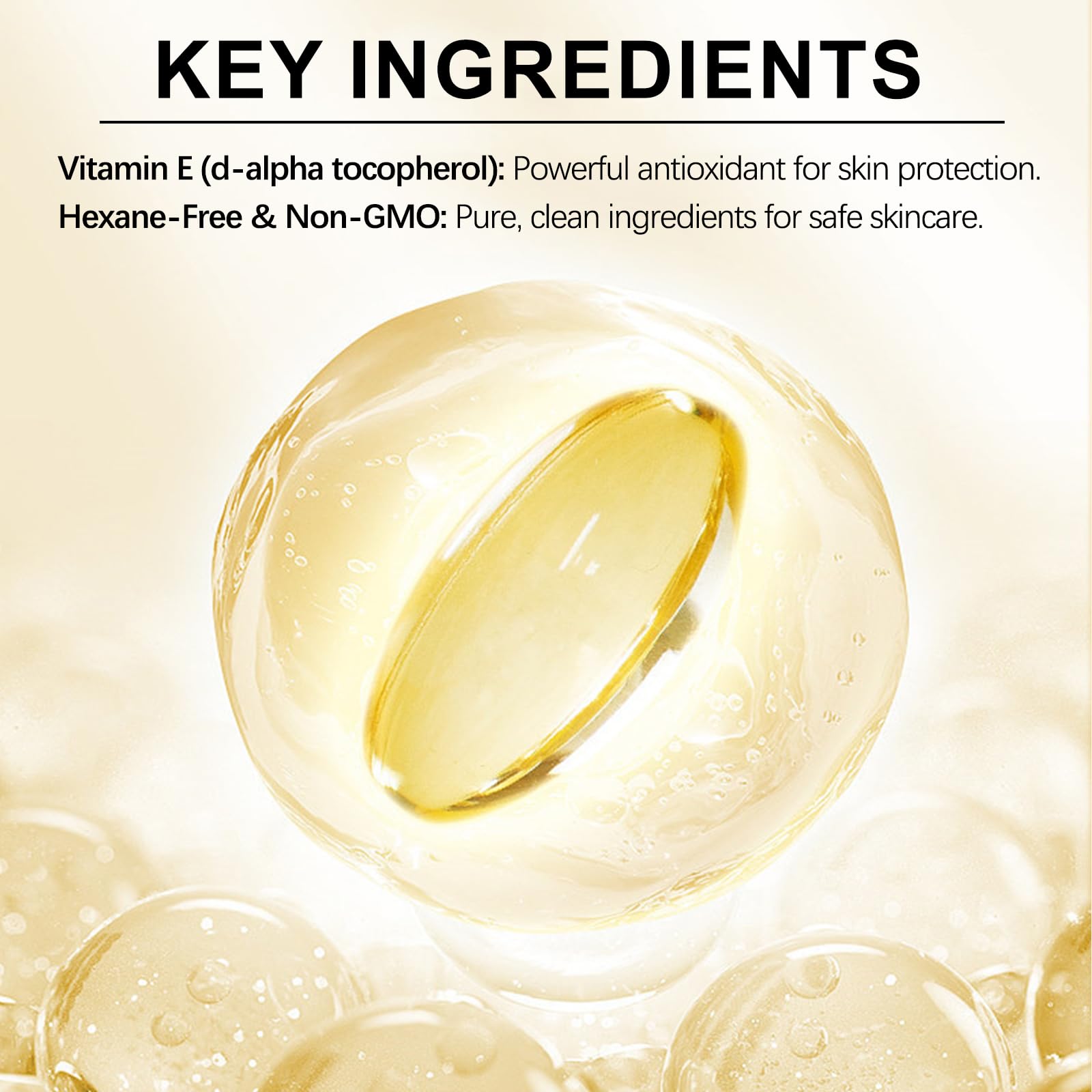 Pure Vitamin E Oil patch-test reminder ensures safe skin care.