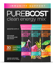 Pureboost Immune Clean Energy Booster packaging – 30 count