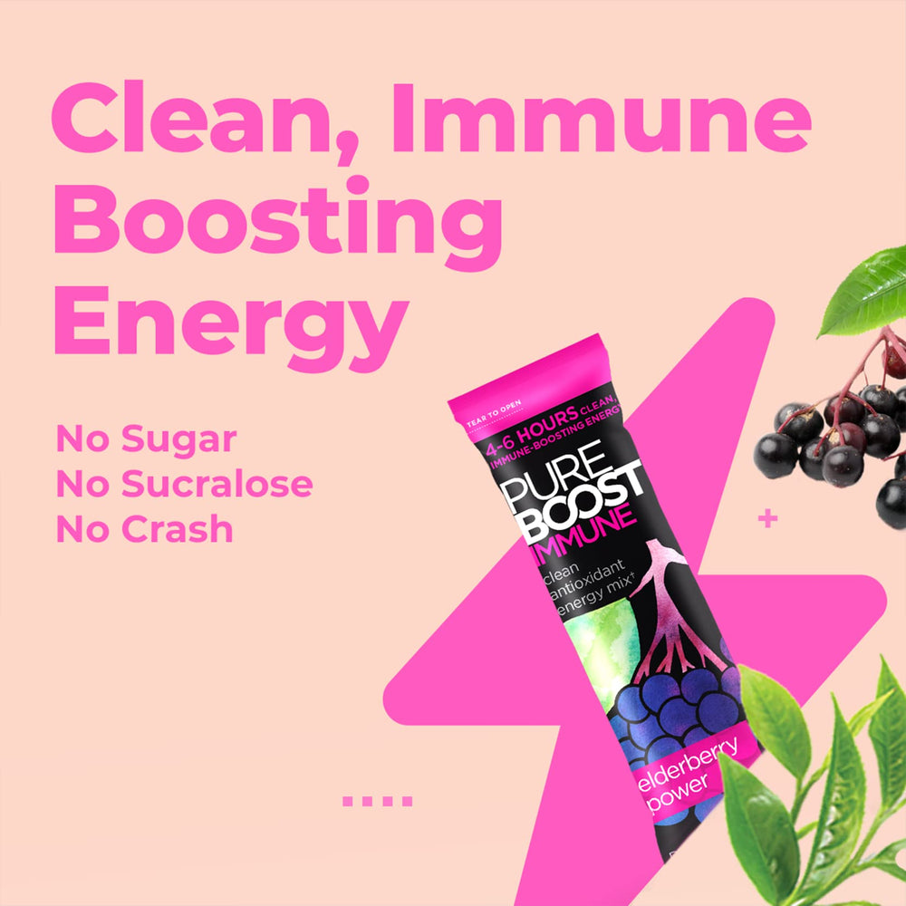 Box of 30 powder packets for on-the-go energy