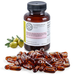PureC60 Olive Oil Capsules bottle front view – 100ml (3.4 fl oz)