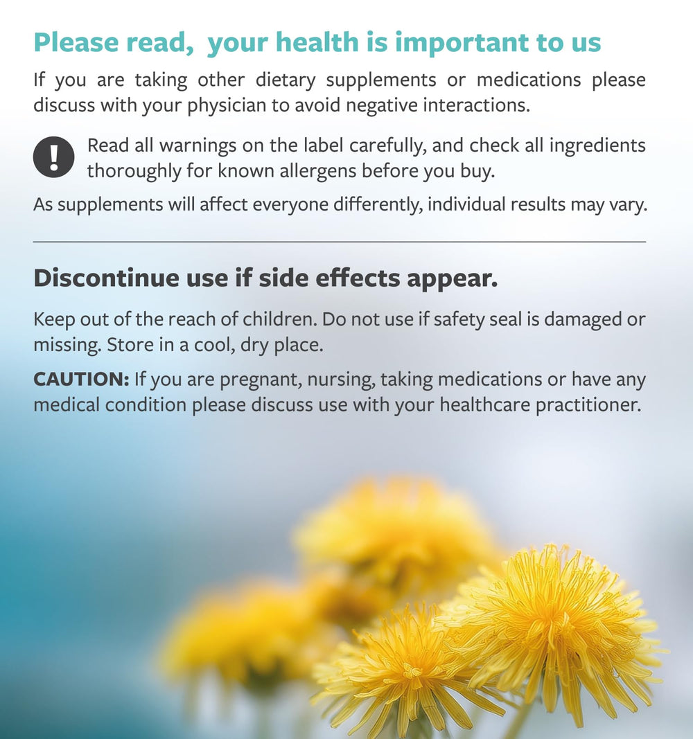 PureCo dandelion root supplement packaging