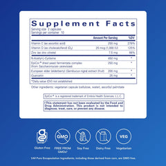 Close-up of NAC and immune support ingredients
