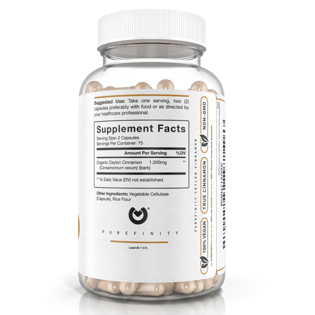 Interior view of the PUREFINITY Cinnamon capsules pack