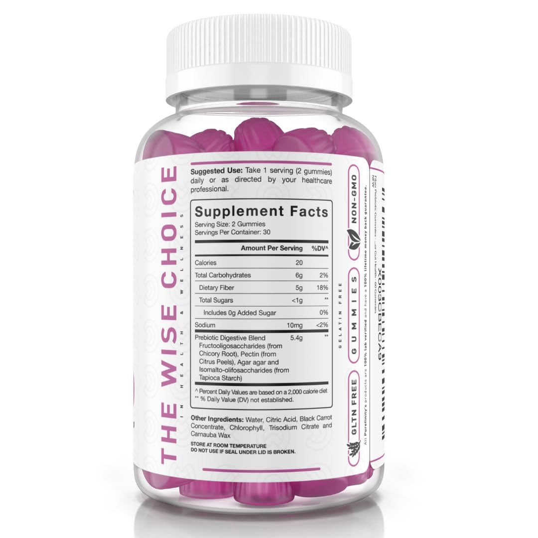 Person holding PUREFINITY gummies for daily digestion support