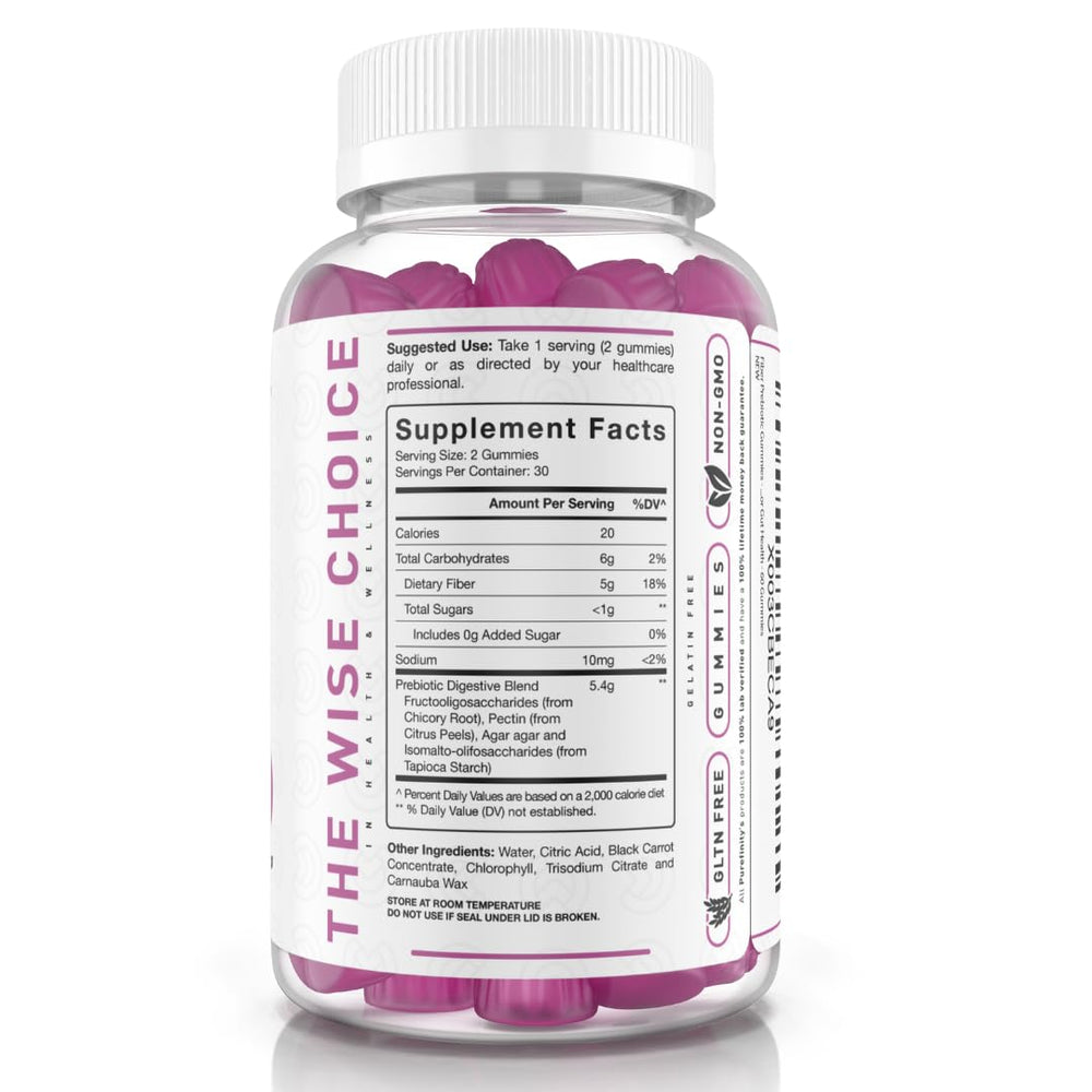 Person holding PUREFINITY gummies for daily digestion support