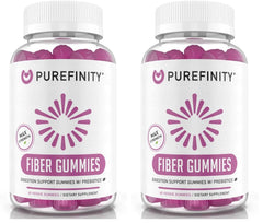 PUREFINITY Fiber Gummies bottle front with mixed berry flavor