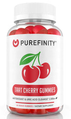 Bottle of PUREFINITY Tart Cherry Gummies, 60 count