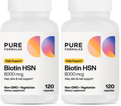 PureFormulas Biotin 8000 mcg bottle with label