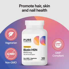 PureFormulas Biotin packaging and label