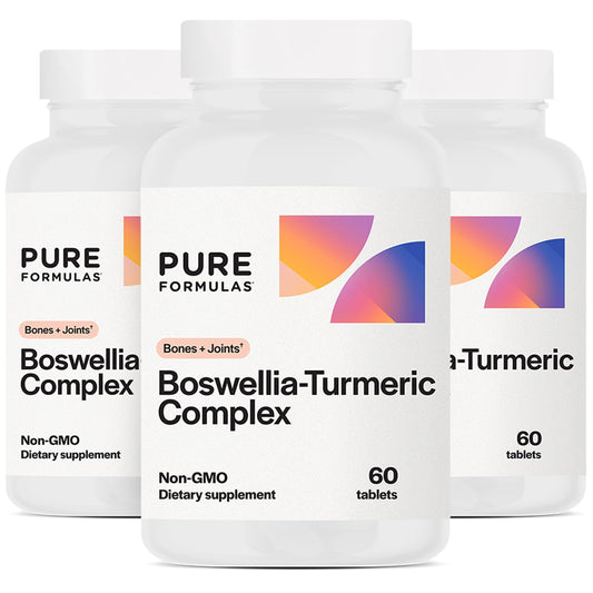PureFormulas Boswellia Turmeric Complex bottle with capsules