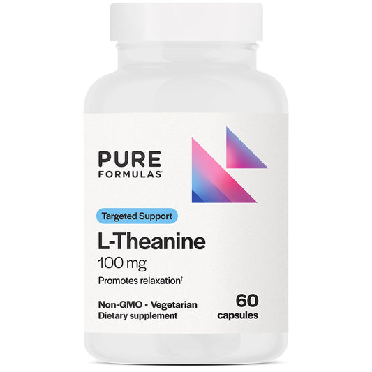 PureFormulas L-Theanine 100 mg bottle label