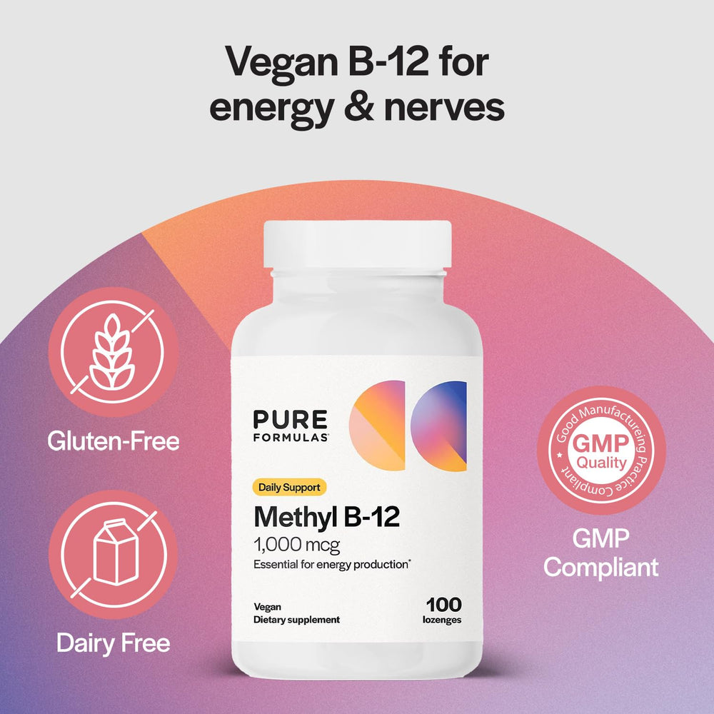 Health benefits of PureFormulas Methyl B-12 1000 mg 100 Lozenges