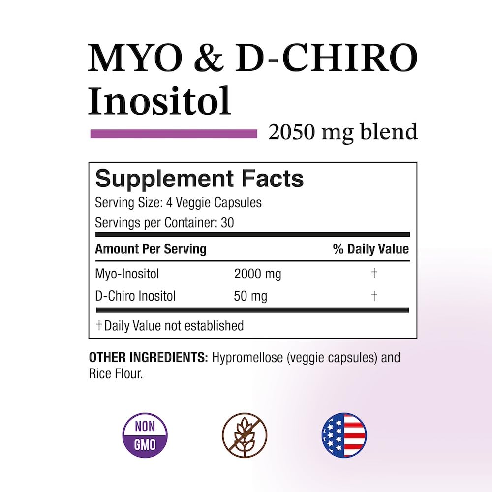 Puregen Labs Inositol bottle side view