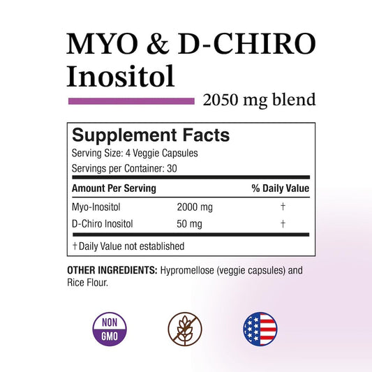 Puregen Labs Inositol bottle side view