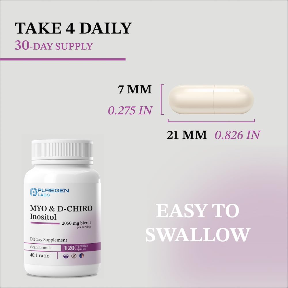 Close-up of Inositol veggie capsules
