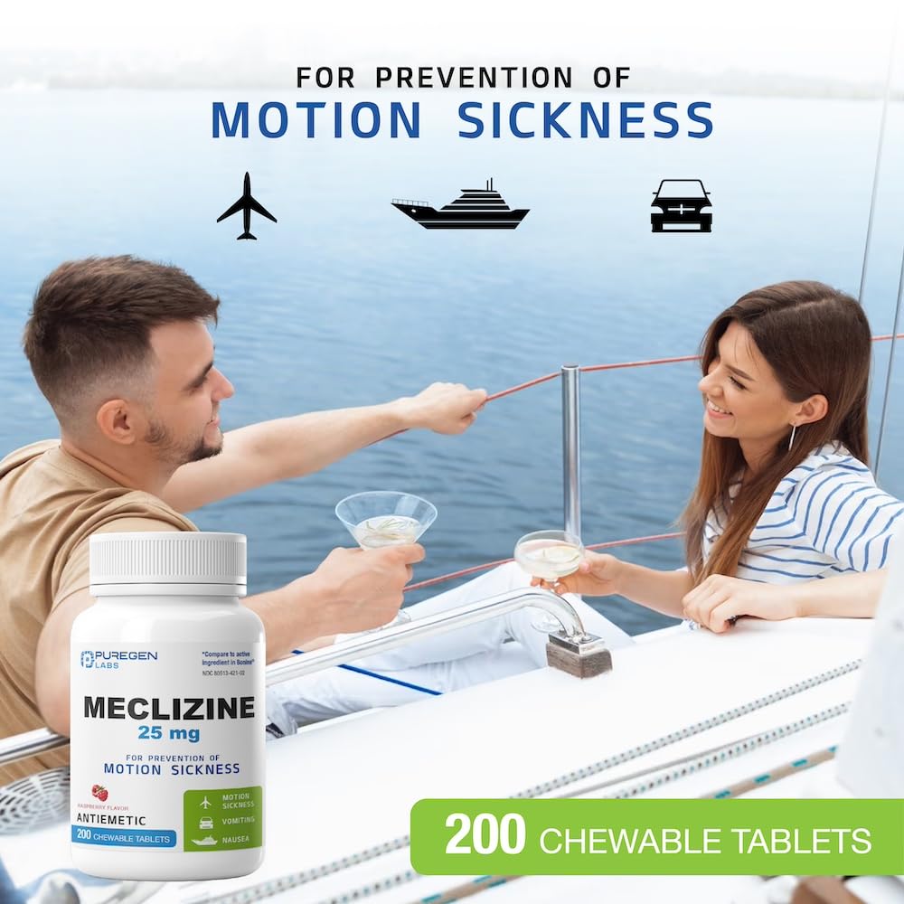 Puregen Labs Meclizine dairy-free icon, safe alternative for sensitive diets.