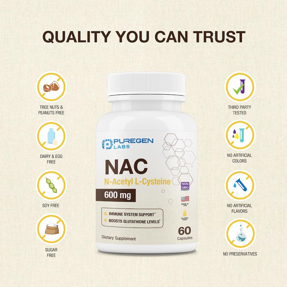 Liver health concept with NAC supplement
