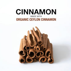 Back label detail of Puregen Labs Organic Cinnamon bottle