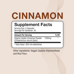 Bottle front label highlighting 1200 mg per serving
