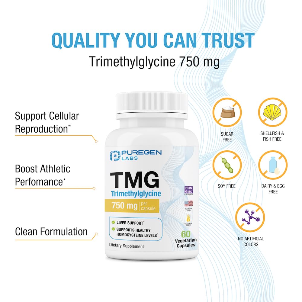 Manufactured in USA in cGMP facility for Puregen Labs TMG