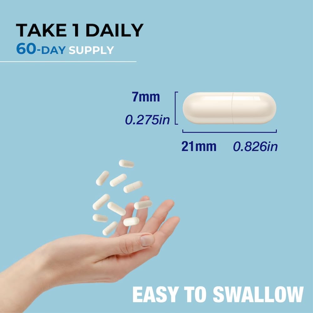 Back of bottle showing supplement facts and dosage